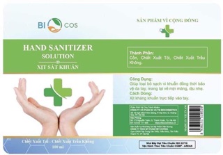 XỊT KHÁNG KHUẨN BIO- RỬA TAY KHÔ MINI 60ml
