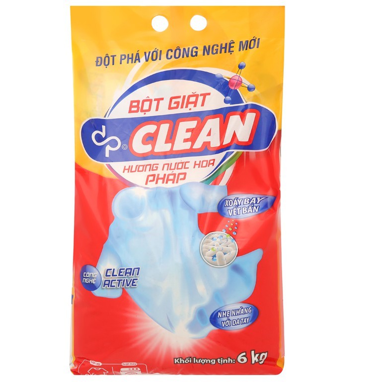 Bột giặt dp CLEAN hương nước hoa pháp 6kg