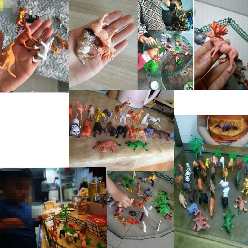 Set 53 mô hình động vật mini cho bé mang tính giáo dục