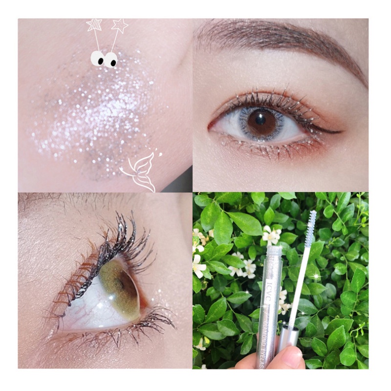[Hàng mới về] Mascara ICVC kim sa lấp lánh chống bám mồ hôi lâu trôi dành cho trang điểm | BigBuy360 - bigbuy360.vn