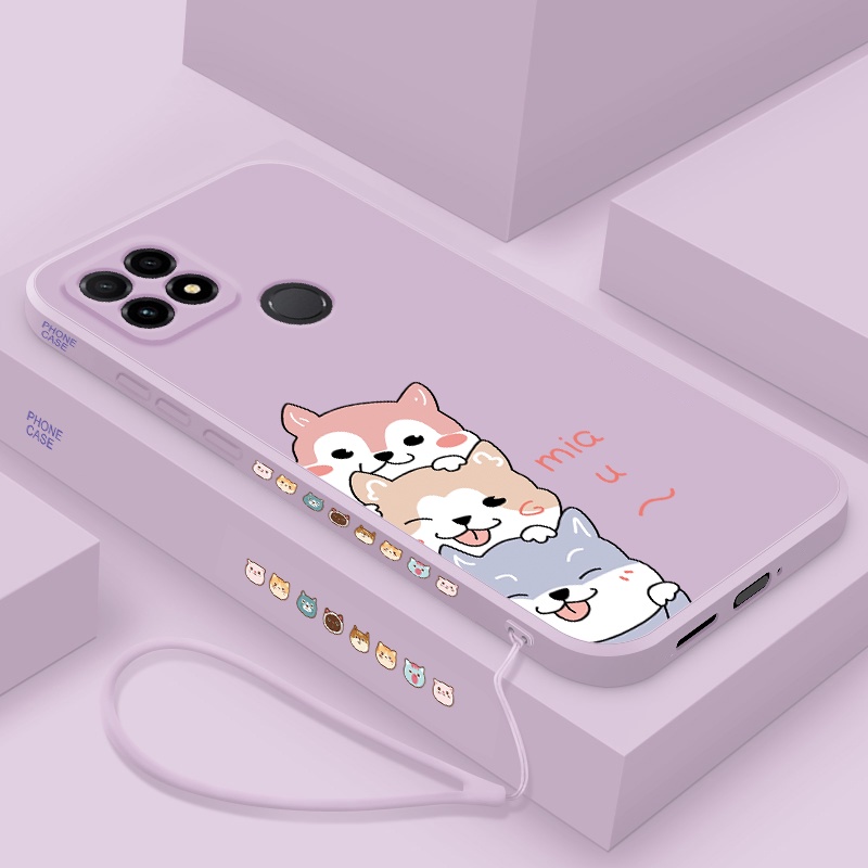 Ốp Điện Thoại Silicon Mềm Có Dây Đeo Cho realme c25 c12 c11 c21y c25s c25y c2 c3 c15 c11 2021