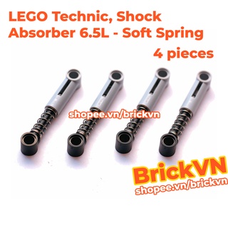 [4 Cái] LEGO Technic Phuộc Lò Xo Giảm Xóc 6.5L Xám Nhạt ID 76138 731c06