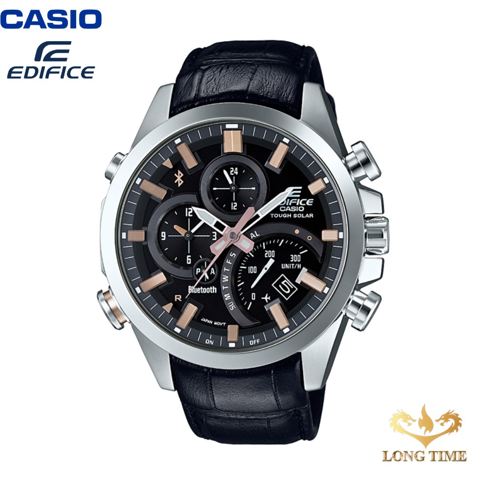 Đồng Hồ Nam Casio Chính Hãng Edifice EQB-500L-1A -Dây Da -Năng lượng mặt trời