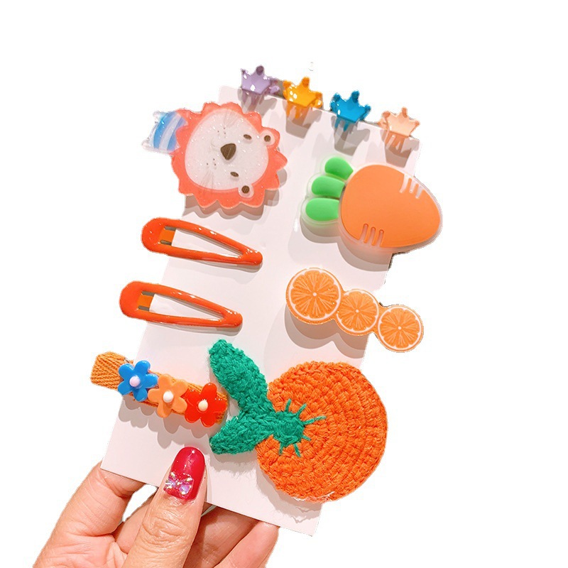 Kẹp Tóc Hình Trái Cây Đính Nơ Xinh Xắn Cho Nữ