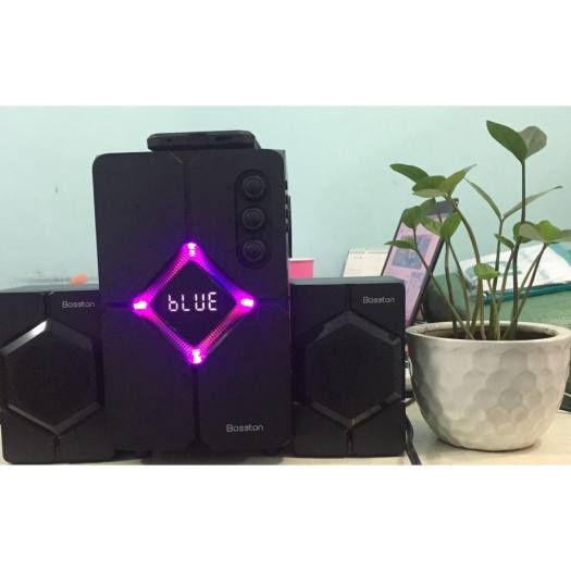Loa Máy Vi Tính Laptop Bluetooth Để Bàn Có Dây Đèn Led Chính Hãngg 2.1 Boston T1800 Loa Pc Gaming