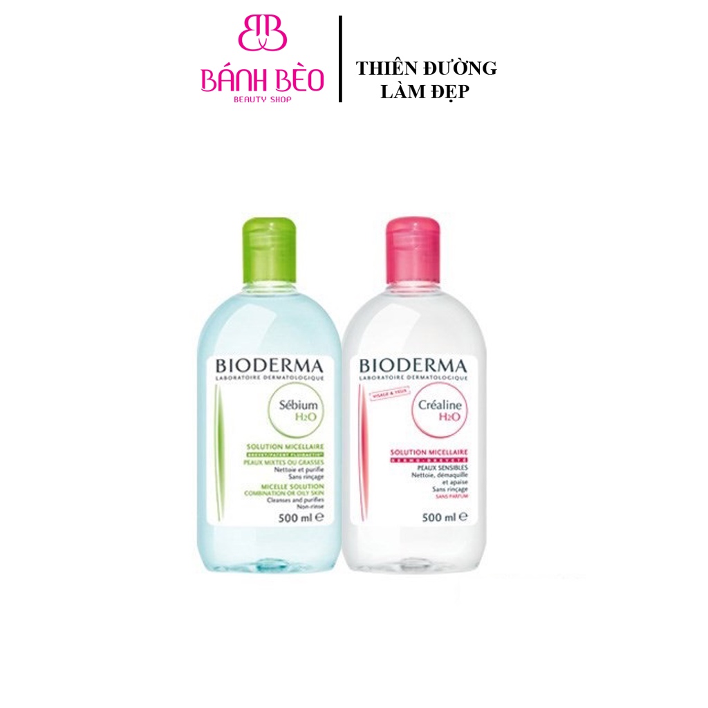 Nước Tẩy Trang Bioderma Crealine, Sensibio H2O (chai 500ml)
