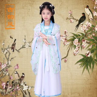 Hán phục cổ trang tay rộng bé gái, ảnh thật. Hàng về sau 10 ngày. Girl's classic apparel