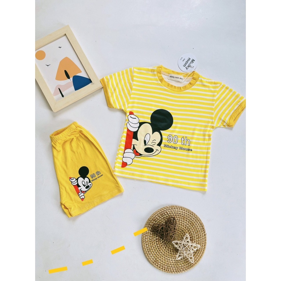 Bộ cộc tay thun lạnh Minky Mom cho bé.