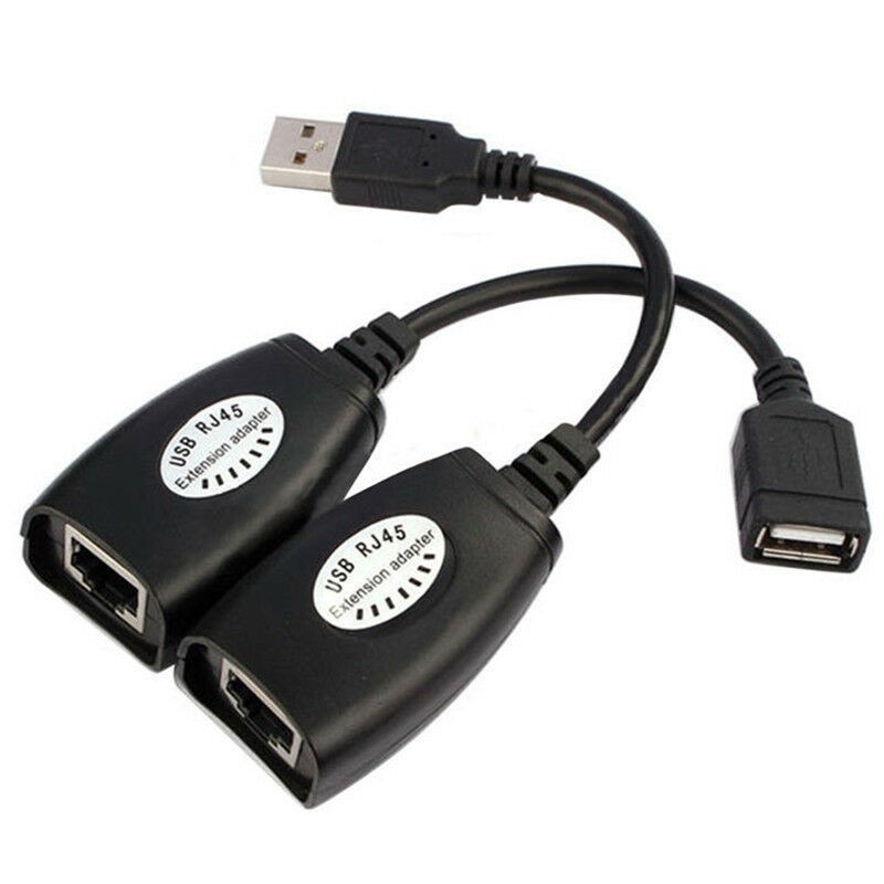 Usb nối dài bằng cáp mạng lan rj45 kéo dài 45m, Usb RJ45 Extension adapter up to 150ft length
