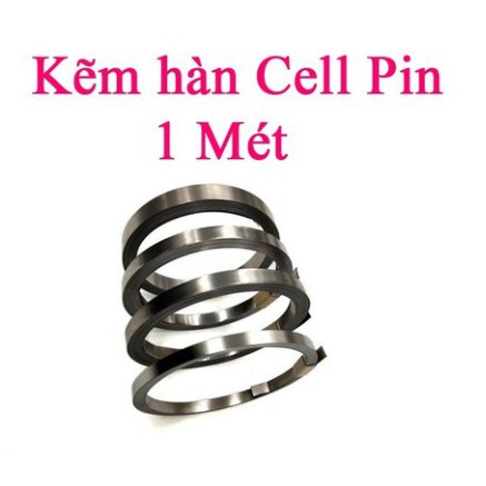 Kẽm Hàn Cell Pin Đơn mạ niken loại xịn dày 0.15X8mm (1 Mét), Dùng cho pin máy khoan, Xe Điện