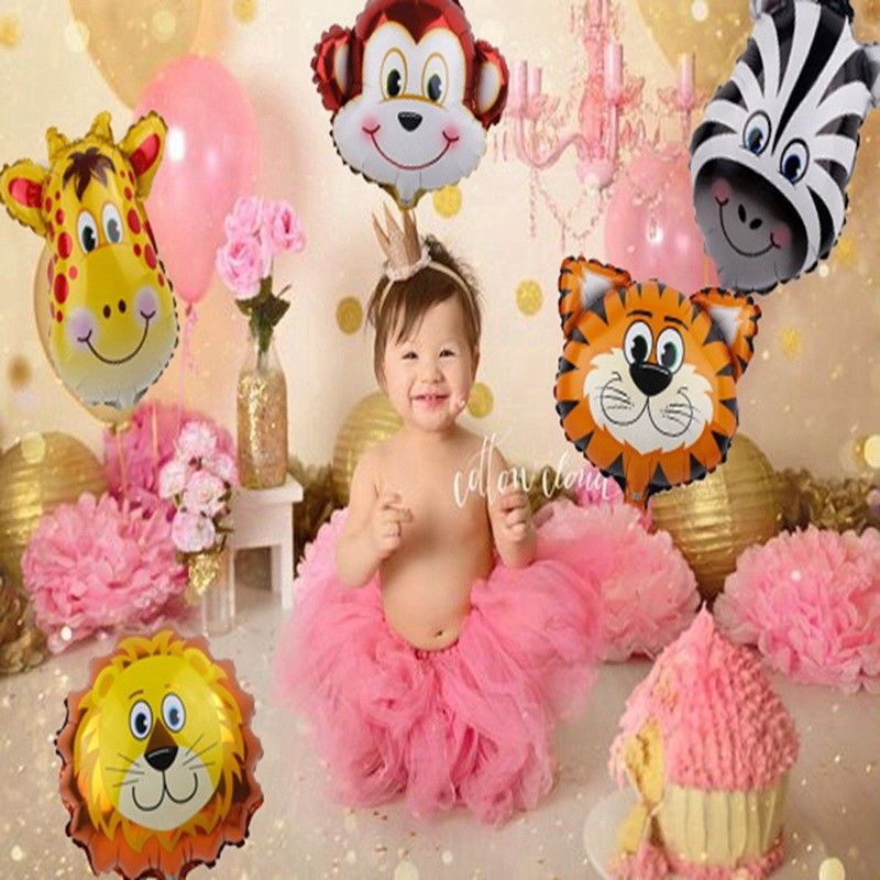 6 bong bóng hình động vật dùng trang trí tiệc sinh nhật