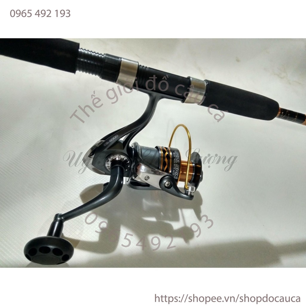 Bộ Cần Câu 2 khúc Shimano đặc 2m7 Máy Yolo CS6000 ( rẻ vô địch )
