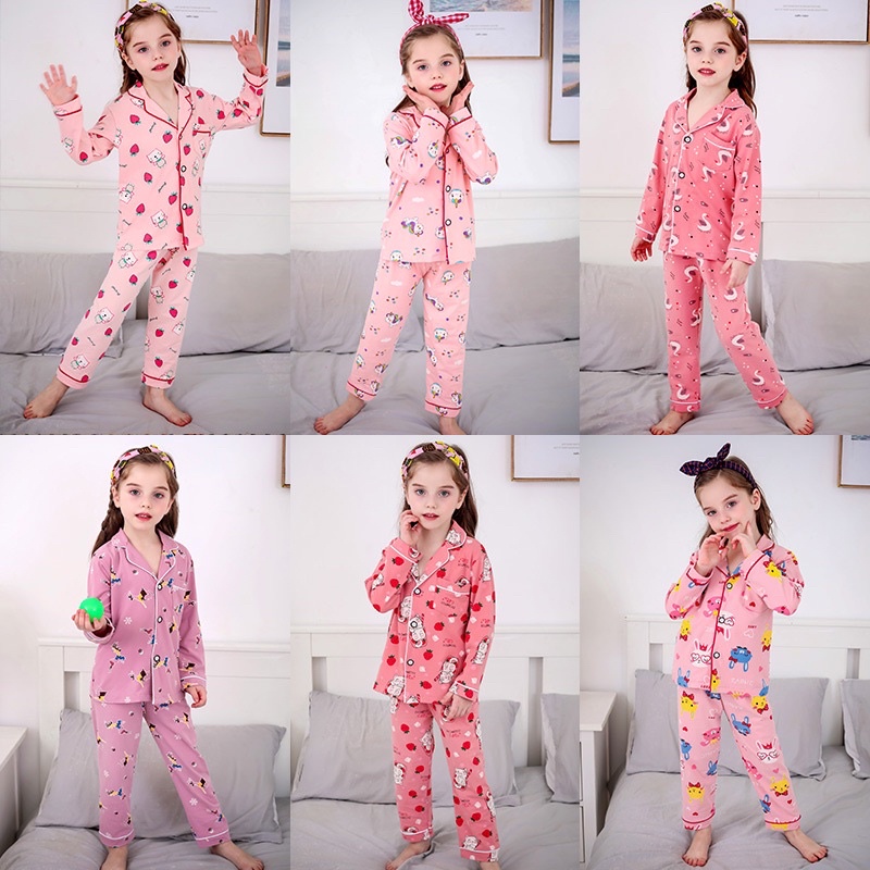 Bộ Pijama cotton cho bé vải xuất dư [P3] bộ ngủ mặc nhà dài tay