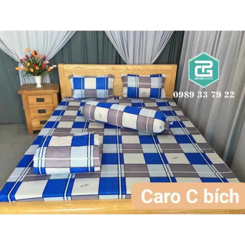 Bộ ga giường Thun Lạnh Hàn Quốc 3D 4 món ( 1 ga bọc + 2 vỏ gối nằm + 1 vỏ gối ôm ) | BigBuy360 - bigbuy360.vn