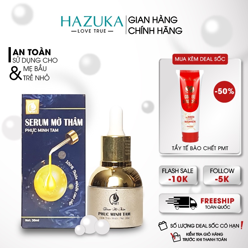 Serum làm mờ thâm đa năng Phúc Minh Tâm 30ml bổ sung collagen vitamin tái tạo da nách mắt mụn sẹo đầu gối mông môi chân