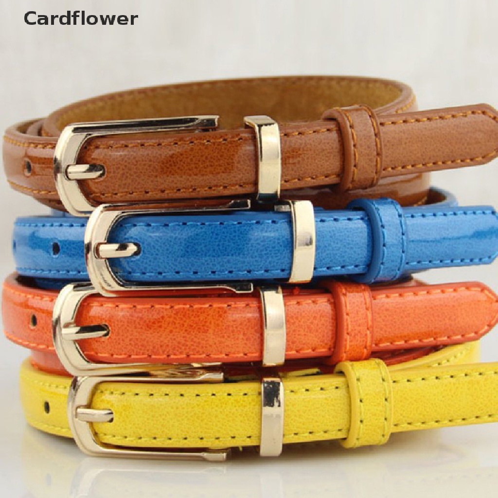 Thắt Lưng Da PU Màu Trơn Thời Trang Cho Nữ