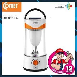 Đèn sạc led comet 10w, có tấm pin sạc năng lượng mặt trời crl3103s