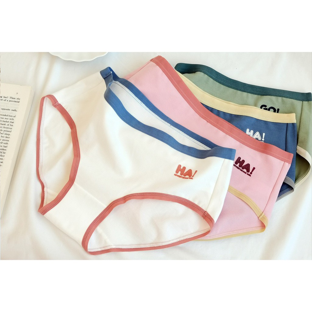 Quần Lót Nữ Cotton HaGo! Chất Siêu Mềm Mịn Màu Cute