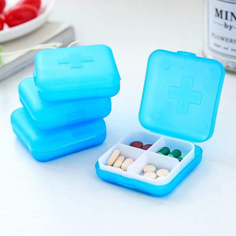 Hộp Đựng Thuốc 4 Ngăn Tiện Lợi Khi Đi Du Lịch 1617