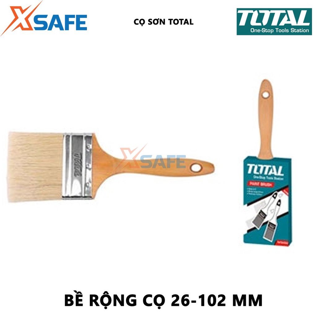 Cọ sơn TOTAL Chổi quét sơn bề rộng cọ 1-4 inch, độ dày cọ 13-20mm