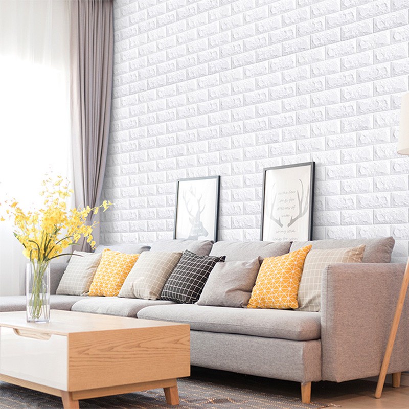 Xốp dán tường giả gạch 3D-kích thước 70x77 cm, đủ màu hàng đẹp