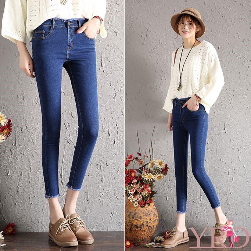Quần Skinny Jean Nữ Lưng Cao Dáng Bút Chì | BigBuy360 - bigbuy360.vn