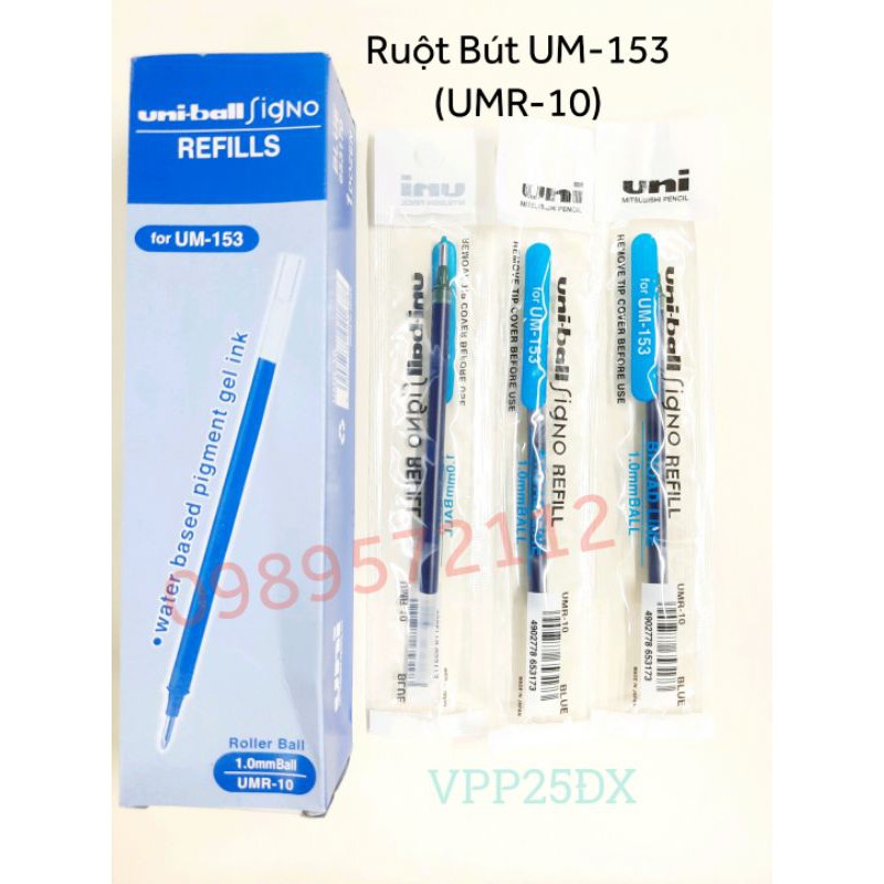 Ruột bút UM-153 (UMR-10)- Ngòi bút thay thế cho bút uni-Ball UM-153