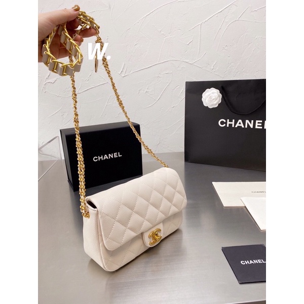 Túi xách Chánel classic mẫu mới sz 20 chất da thật