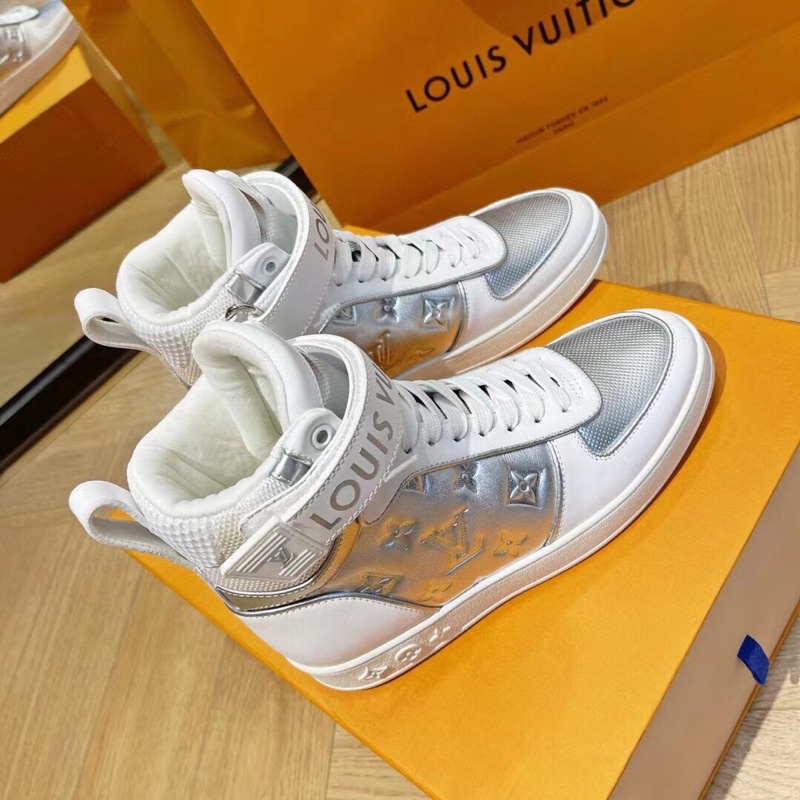 Giày thể thao/sneaker nữ cổ cao thương hiệu Louis Vuitton LV Boombox cao cấp mẫu mới phong cách cá tính