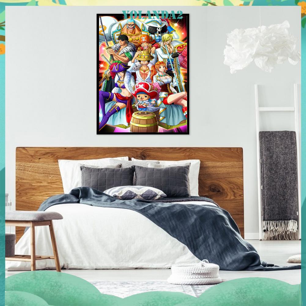 Bộ Tranh Đính Đá 5d Tự Làm Hình Động Vật Dễ Thương Kích Thước 40x50cm