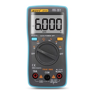 ZOYI ZT101 Digital Multimeter Backlight A-C/D-C Ammeter 6000 counts Backlight