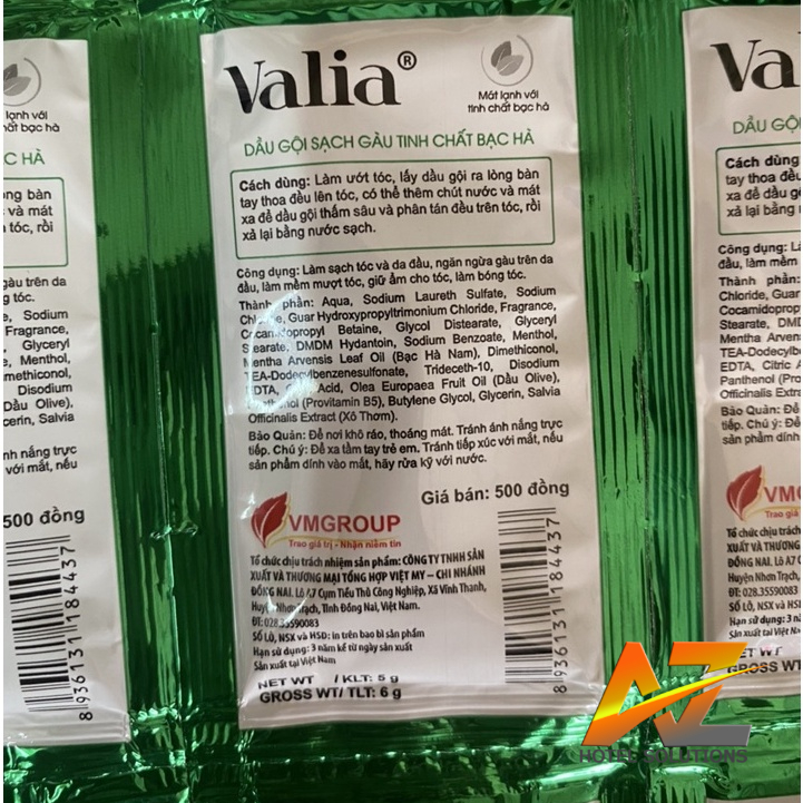 Dầu gội Valia giá siêu rẻ chuyên dùng cho nhà nghỉ , khách sạn