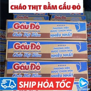 Thùng cháo thịt bằm gấu đỏ 50 gói - 50 gram/gói