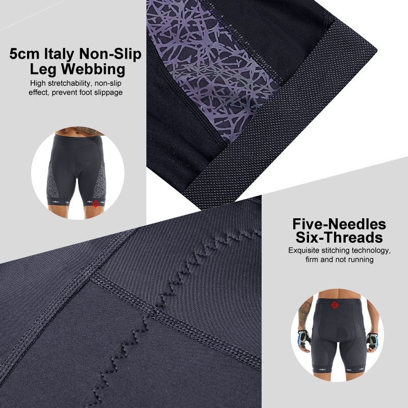 Quần yếm X-TIGER chuyên dụng đạp xe đạp có xốp Lycra thoáng khí có may túi tiện lợi