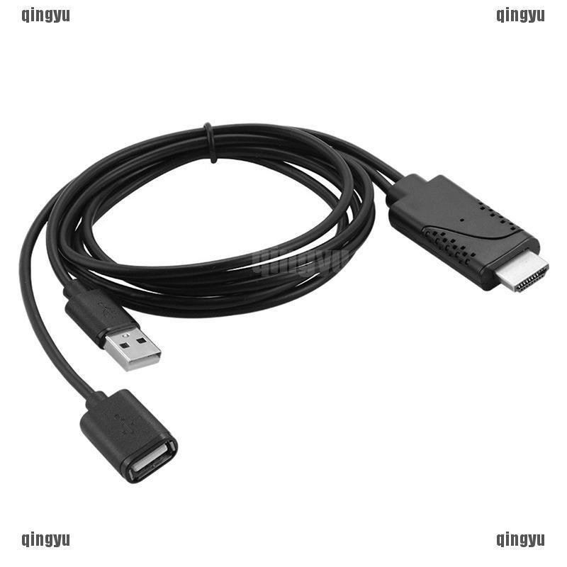 ❤❤ Cáp Chuyển Đổi 2 Trong 1 Từ Cổng USB Cái Sang HDMI Đực HDTV Dành Cho IOS Android