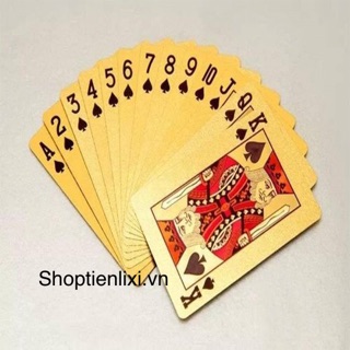 Bộ bài mạ vàng 24k