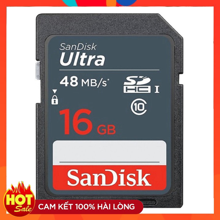 Thẻ nhớ SD San disk Ultra 16GB SDHC 48MBs