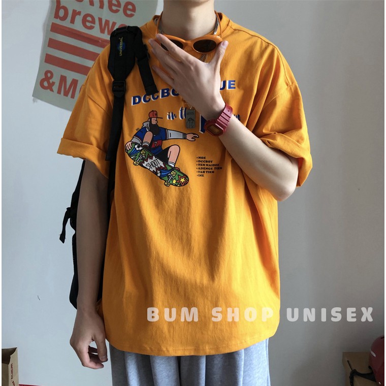 Áo Phông From Rộng In Hình DC Boy💖 FREESHIP 💖 Áo Thun Ngắn Tay Unisex Nam Nữ Không Cổ - Áo Thun Tay Lỡ Form Rộng 4 Màu | BigBuy360 - bigbuy360.vn