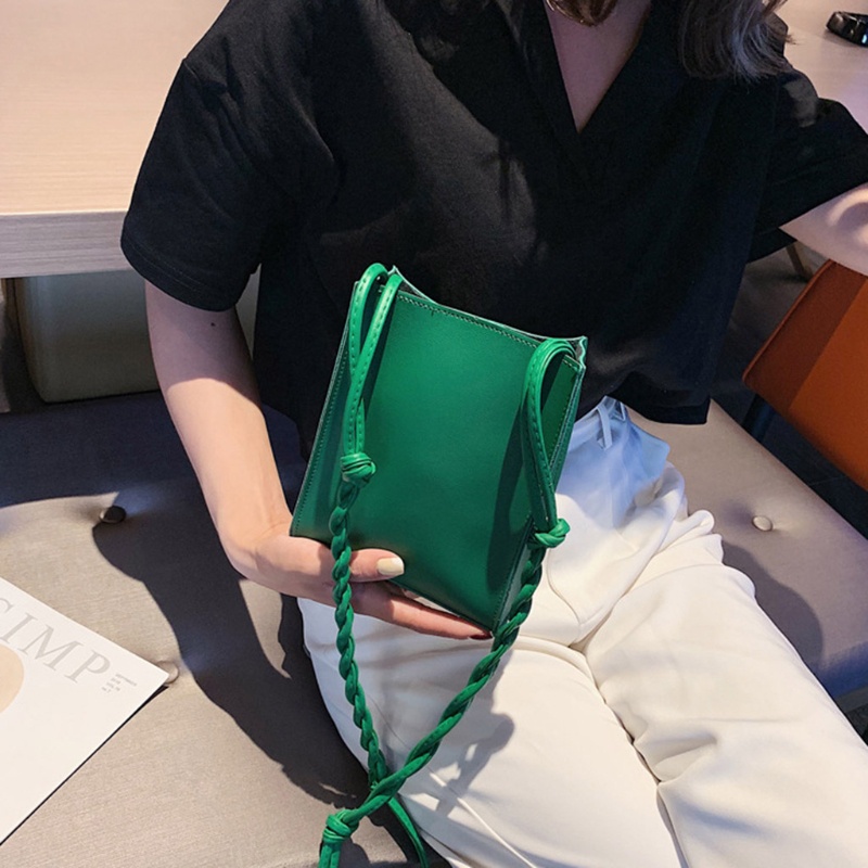 Túi Đeo Chéo Bằng Da PU Hình Vuông Cỡ Nhỏ Thời Trang Cho Nữ