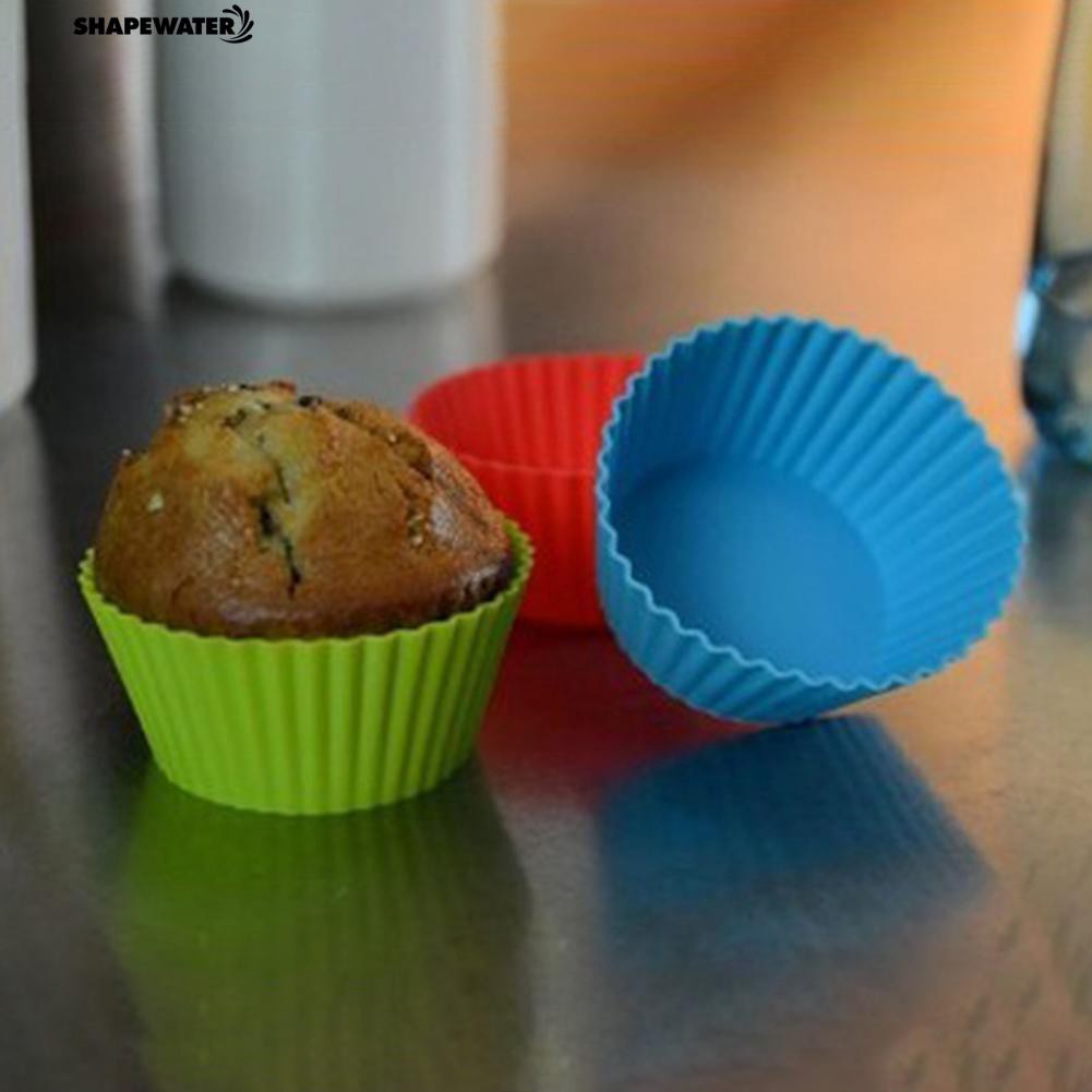 ☀Bộ 12 Khuôn Silicone Làm Bánh Cupcake Tái Sử Dụng Được