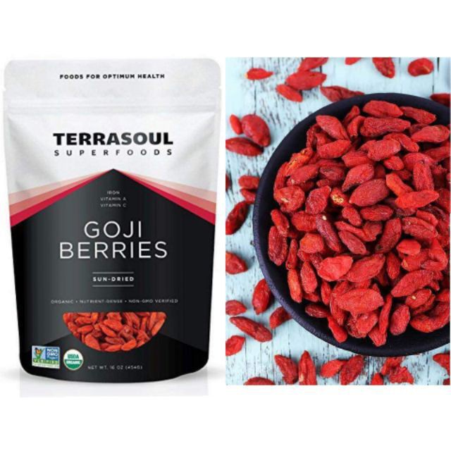 Kỷ tử hữu cơ Terrasoul Superfoods 454g