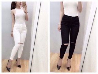 QUẦN KAKI RÁCH GỐI CỰC CHẤT SIÊU SỊN( ảnh thật sp)
