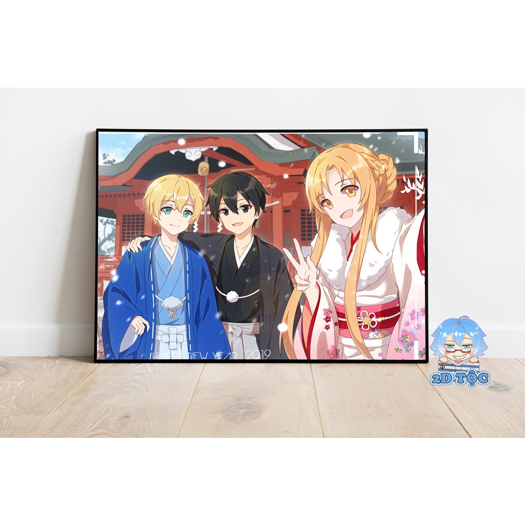 Ảnh poster A3 Yuuki Asuna (15) Anime Manga Sword Art Online  chất liệu giấy cao cấp - 2D Tộc Shop
