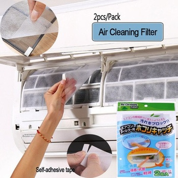 Set 2 tấm lọc gắn máy điều hòa không khí chống bụi chất liệu không dệt