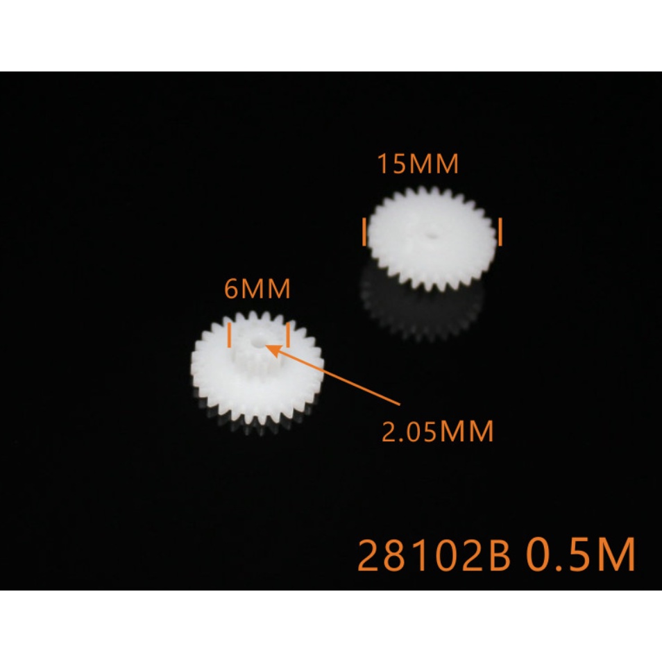 Bánh răng 2 tầng 28102B 28 răng và 10 răng lỗ trục lỏng lẻo 2mm