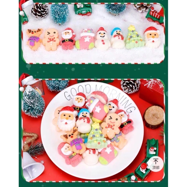 Kẹo giáng sinh Mallow Snowmen