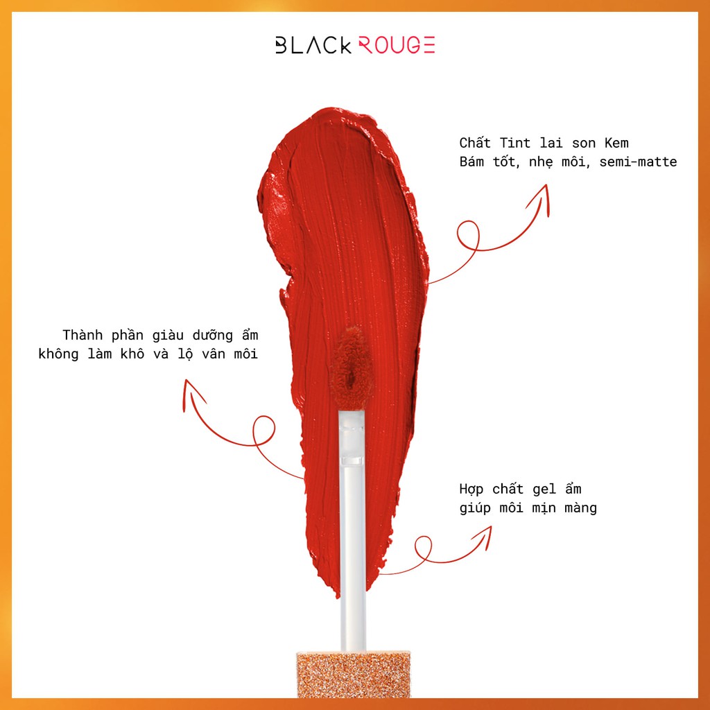 Son Kem lỳ Black Rouge Air Fit Velvet Tint Version 7 - Velvet Crown- [Coco shop] | Thế Giới Skin Care