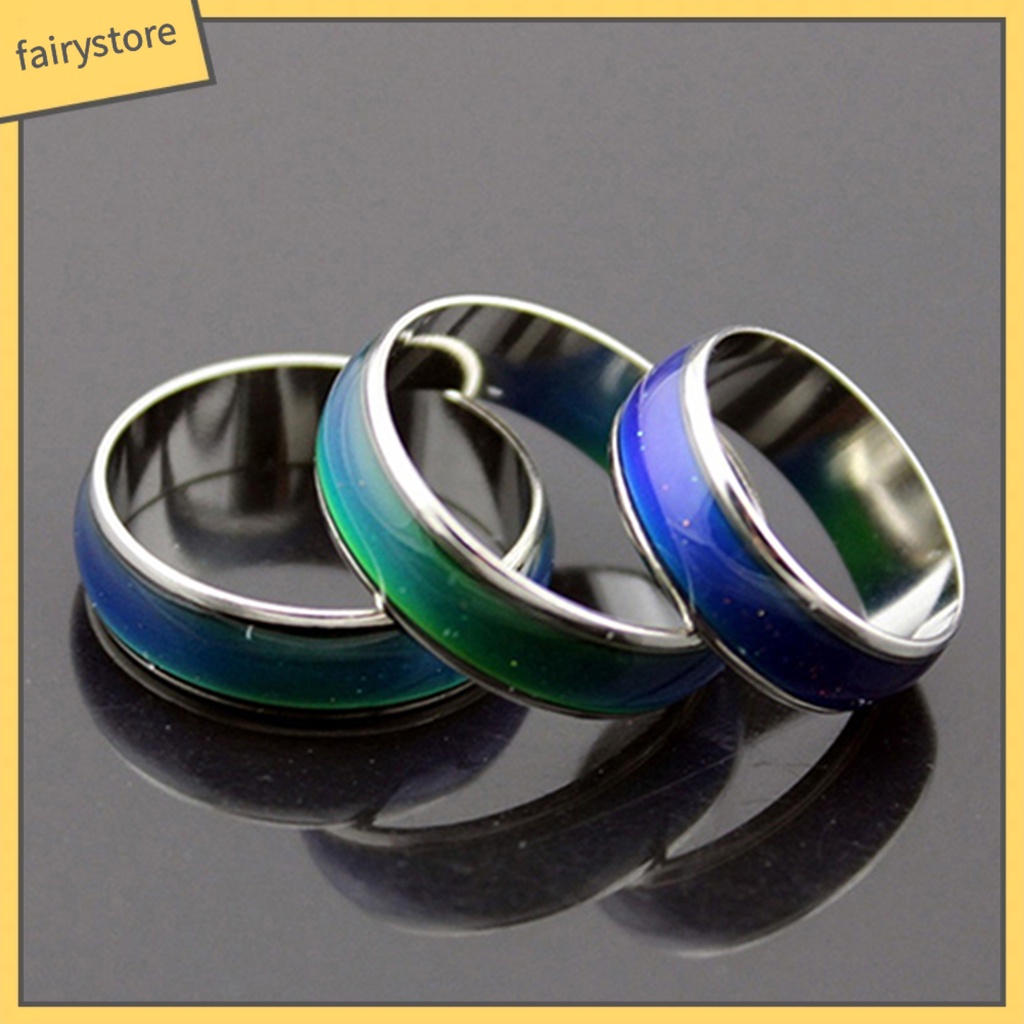 Nhẫn thay đổi màu sắc theo nhiệt độ sáng tạo dành cho nam và nữ