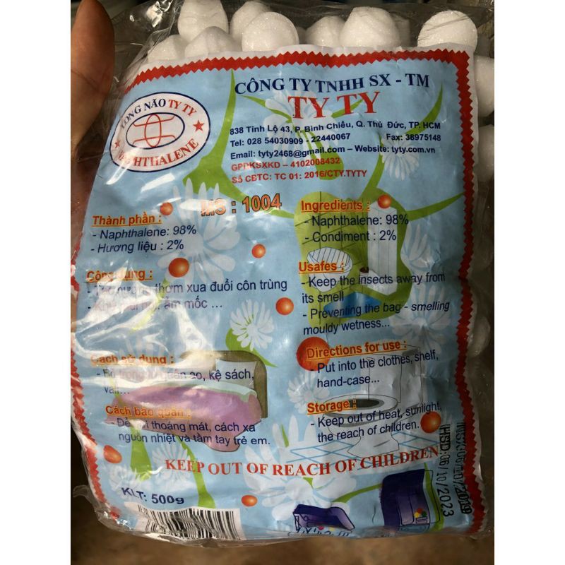 Băng phiến xua đuổi côn trùng ty ty loại 500g