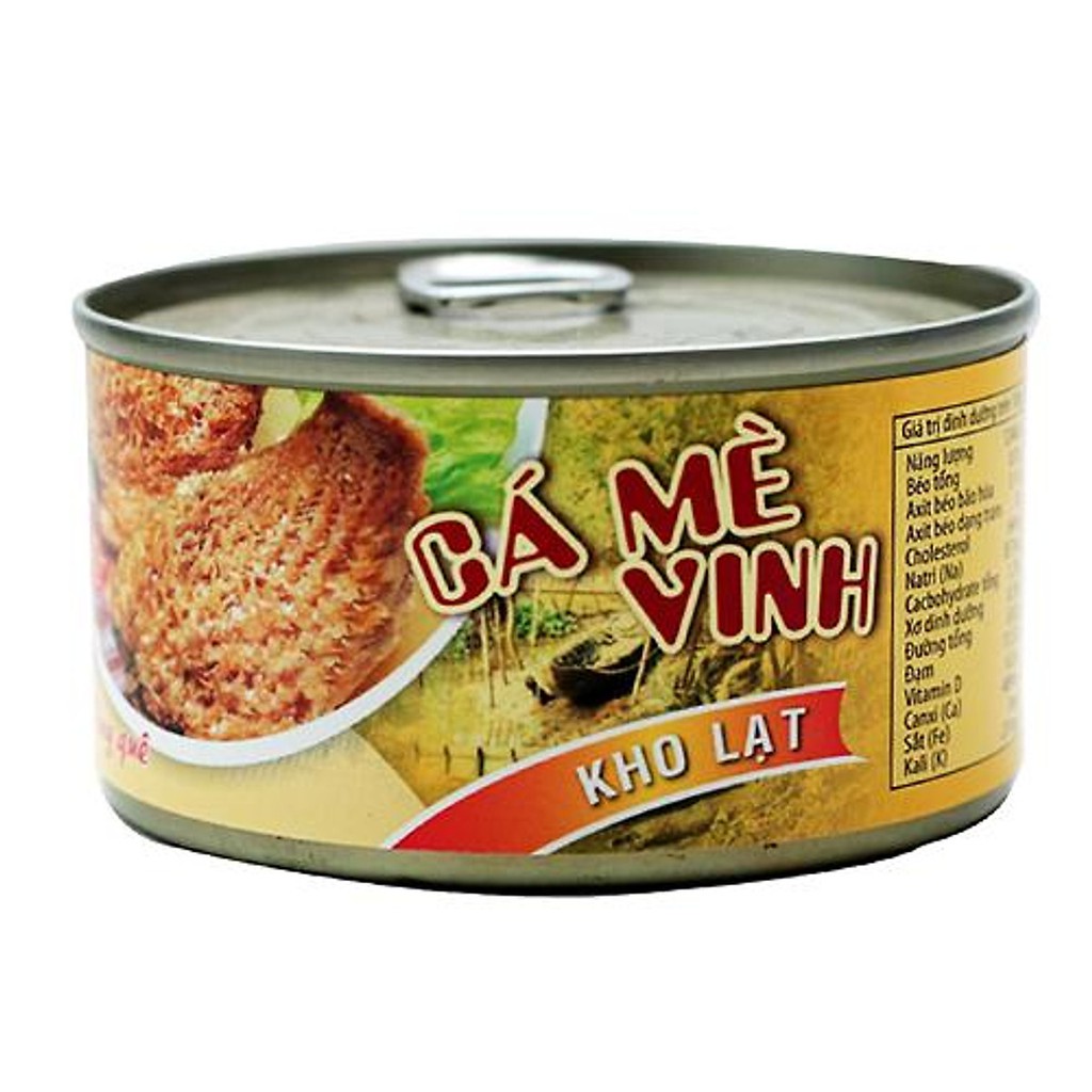 Cá Mè Vinh Kho Lạt đóng hộp 210g ANTESCO đặc sản An Giang